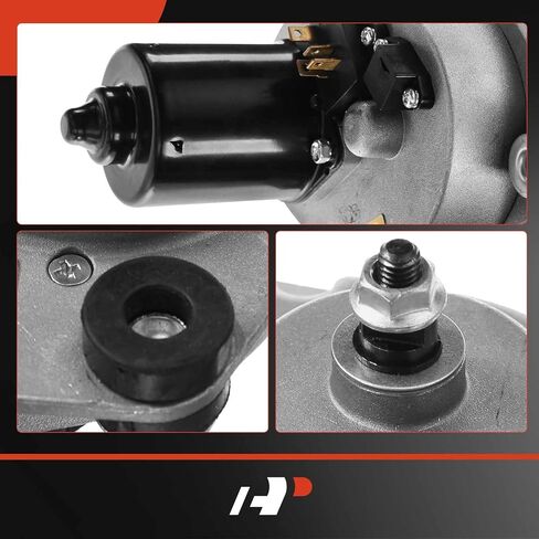 A-Premium Front Windshield Wiper Motor Compatible with Dodge, Chrysler & Plymouth Models - Charger, Town & Country, Challenger, Cordoba, Lebaron, New Yorker, Newport, Diplomat, Magnum & More, 4-Pin in Saudi Arabia