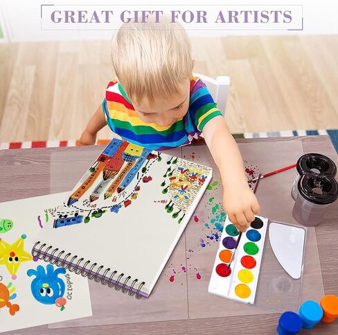 أوراق تحديد الكحول من DagouColor، كتاب رسم قابل للتمزيق مقاس 9 × 12 بوصة، 60 ورقة (120 صفحة) مزدوجة الجوانب، خالية من الأحماض، وسادات تحديد مقاومة للنزيف للفنانين والأطفال البالغين in Kuwait