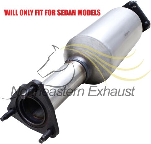 Northeastern Exhaust | Stainless Steel - EPA Approved Front Pipe, Catalytic, Muffler Complete Exhaust System Kit Compatible for Honda Accord 2006-2007 2.4L - Include Gaskets and Clamps | SEDAN in Saudi Arabia