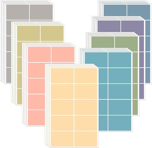1000 Pcs White Removable Label Stickers 3" x 2" Shipping Moving Coded Labels Large Self-Adhesive Rectangular Stickers for Classroom, Office, Home Organization Storage Bins, Food Container in Saudi Arabia