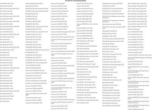 طقم شوكة تاسك وختم الغبار لياماها WR450F 2005-2009,2011-2025 in Saudi Arabia