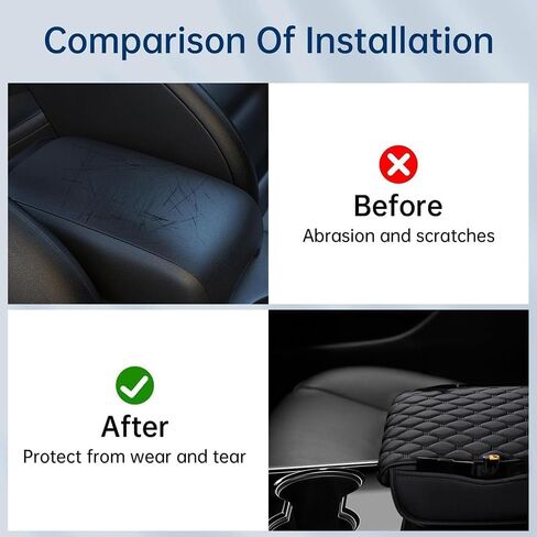 غطاء وحدة التحكم المركزية للسيارة Acura TL 2011 2012 2013 2014، أغطية مسند الذراع وحدة التحكم الوسطى وسادة مسند الذراع مع أكياس تخزين الملحقات الداخلية، أسود in Saudi Arabia