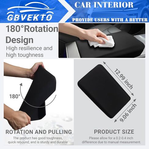 Center Console Armrest Cover for Tesla Model Y 2025 2026 Juniper 2024 2025 Model 3 Refresh Highland 2025 Model YL TPU Protective Mat Scratch-Resistant for Tesla Model Y Juniper Accessories in Saudi Arabia