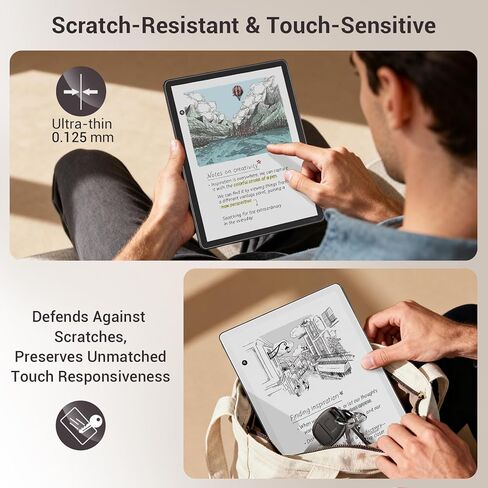 CoBak 4 Pack Anti-Glare Matte Screen Protector for 6.8" Kindle Paperwhite, Kobo Aura H2O Edition 2 - High Clarity, Fingerprint Resistance - PET Film in Saudi Arabia