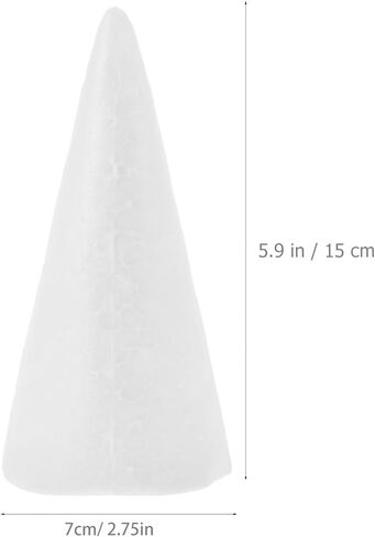 30PCS Christmas Foam Cones for Crafts Xmas Foam Tree Cones for Arts Crafts Wedding Birthday DIY Home Project 2.75inch 3.93 5.90inch in Saudi Arabia