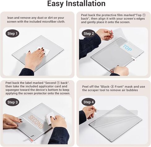 CoBak 4 Pack Anti-Glare Matte Screen Protector for 6.8" Kindle Paperwhite, Kobo Aura H2O Edition 2 - High Clarity, Fingerprint Resistance - PET Film in Saudi Arabia