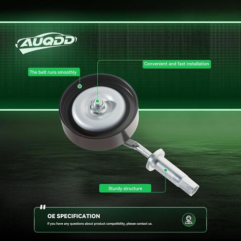 مجموعة شداد وبكرة AUQDD 39142 (لـ 3.5L V6) مناسبة لـ 03-13 Acura MDX /05-12 RL /04-08 TL /10-13 ZDX /03-12 Honda Accord /05-17 Odyssey /05-08 12-15 طيار /06-14 خط القمم in Kuwait