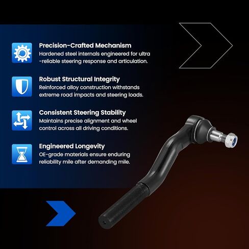 1PCS ES800594 Front Outer Tie Rod End Compatible with Jeep 2007-2017 Wrangler, 2018 Wrangler JK,52060053AE 52060053AE 52060053AE 29044349 in Saudi Arabia