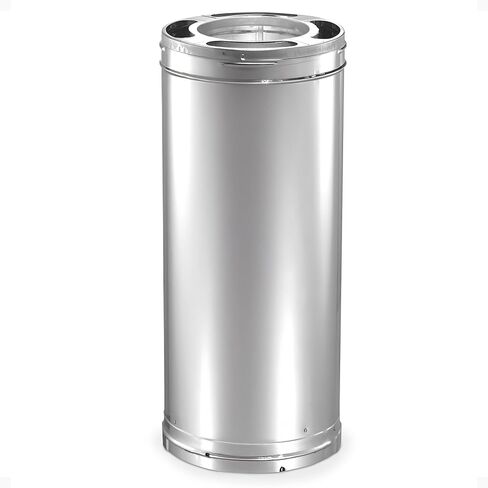DuraVent 6DP-24SS DuraPlus Stainless Steel Chimney Pipe, 6'' x 24'' in Saudi Arabia