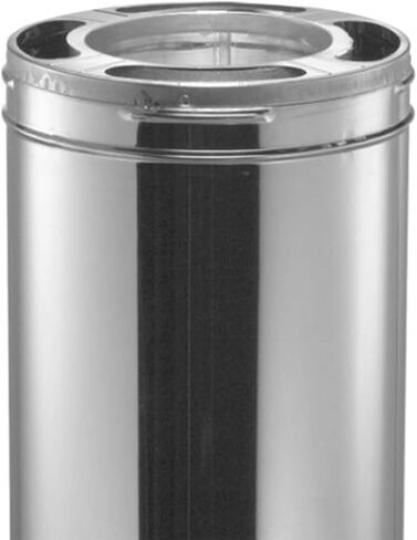 DuraVent 6DP-24SS DuraPlus Stainless Steel Chimney Pipe, 6'' x 24'' in Saudi Arabia