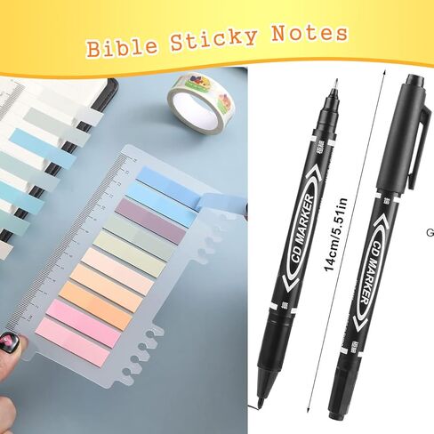 Bible Journaling Kit for Women, Highlighters and Pens, Tabs, Pencil Case, Markers, Bible Study Supplies, Annotation Kit, Christian Gifts (Multicolor) in Saudi Arabia