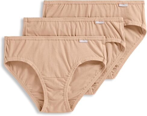Jockey Women's Underwear Elance Hipster - 3 Pack, Blue Stardust/Boardwalk Stripe/Marina Blue, 6 in Saudi Arabia