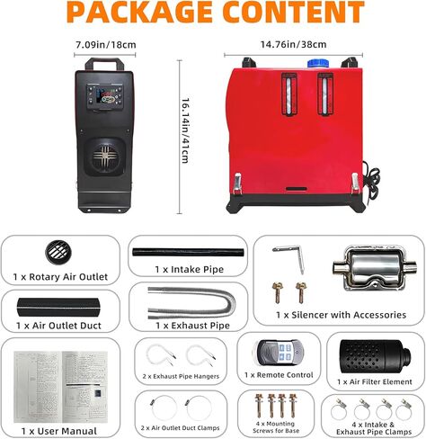 8KW Diesel Heater, 5L 12V Portable Diesel Air Heater All-in-one Parking Heater with APP Control, Fast Heating Low Noise, Portable Diesel Heater for Truck Van RV Trailer Camper in Saudi Arabia