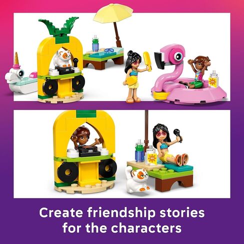 LEGO Friends Unicorn & Flamingo Pool Party Pretend Play Building Toy - Creative Storytelling Playset for Kids for Boys & Girls, Ages 5+ - Birthday Gift Idea for Kids - 42658 in Saudi Arabia
