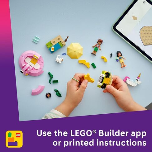 LEGO Friends Unicorn & Flamingo Pool Party Pretend Play Building Toy - Creative Storytelling Playset for Kids for Boys & Girls, Ages 5+ - Birthday Gift Idea for Kids - 42658 in Saudi Arabia