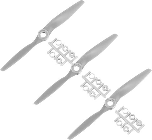MECCANIXITY 3Pcs 7x5 Inch Propeller RC Propellers 2-Vane Blades Props Gray with Adapter Rings for RC Airplane Aircraft Prop Replacement in Saudi Arabia