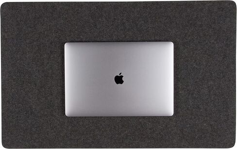 Graf Lantz Mosen Large Merino Wool Felt Desk Pad, Luxury Non-Slip Desk Mat, Blotter for Office and Home, 31W x 19H, Charcoal in Kuwait