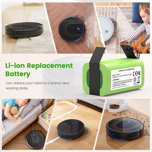 Fancy Buying 14.4V 4000mAh Replacement Battery Compatible with Ecovacs Deebot N79S, 500, N79, DN622 and Eufy RoboVac 11S, 11S MAX, 15C MAX, RoboVac 30, 30C Robot Vacuum Cleaners in Kuwait