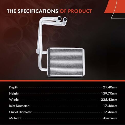 A-Premium HVAC Heater Core Compatible with Kia Spectra 2007 2008 2009 2.0L in Saudi Arabia