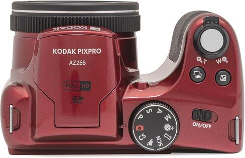 Kodak KODAK PIXPRO AZ255-RD 16MP Digital Camera 25X Optical Zoom 24mm Wide Angle Lens Image Stabilization 1080P Full HD Video 3" LCD Vlogging, with Bag & 32GB SD Card + Reader in Saudi Arabia