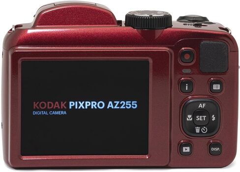 Kodak KODAK PIXPRO AZ255-RD 16MP Digital Camera 25X Optical Zoom 24mm Wide Angle Lens Image Stabilization 1080P Full HD Video 3" LCD Vlogging, with Bag & 32GB SD Card + Reader in Saudi Arabia