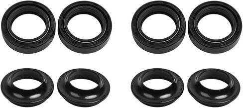26x37 Front Shock Fork Damper Shaft Oil Seal Bar Retainers & Dust Cover For GSX50 GSX50R GT50 GT50K GT GSX 50 ZR KEN-KEX(4pc Seal 4pc Cover) in Saudi Arabia