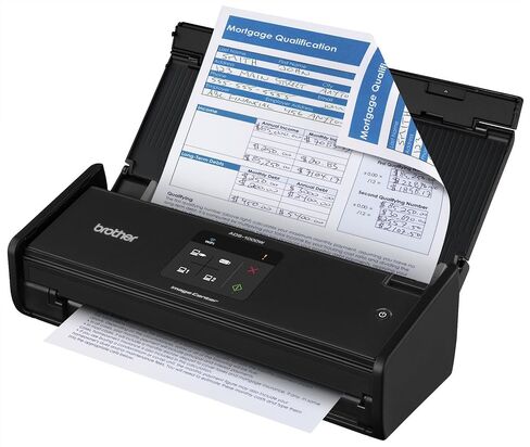 Brother ADS1000W Compact Color Desktop Scanner with Duplex and Wireless Networking,Black in Saudi Arabia
