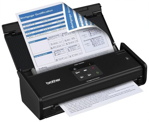 Brother ADS1000W Compact Color Desktop Scanner with Duplex and Wireless Networking,Black in Saudi Arabia