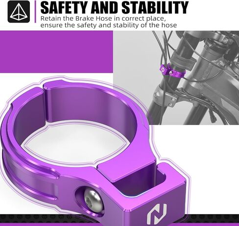 NICECNC حامل خط الفرامل الأسود متوافق مع Surron light bee X/S/ L1E حامل خرطوم الشوكة الأمامية بآلة CNC متوافق مع Segway X160 X260 انظر الإعداد in Kuwait