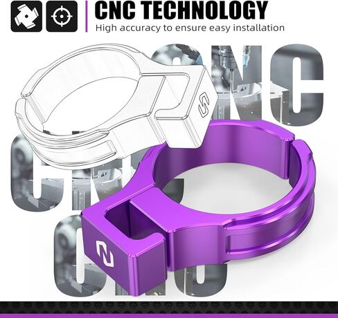 NICECNC حامل خط الفرامل الأسود متوافق مع Surron light bee X/S/ L1E حامل خرطوم الشوكة الأمامية بآلة CNC متوافق مع Segway X160 X260 انظر الإعداد in Kuwait