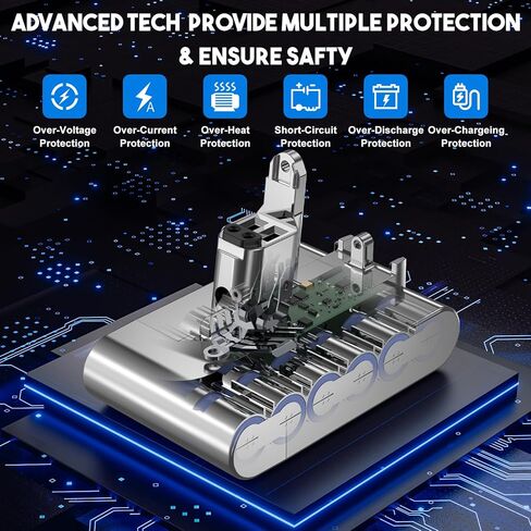 TURPOW 6000mAh Replacement for Dyson DC35 Battery Type A 22.2V, Compatible with DC31 DC34 DC44 DC45 Animal 917083-01 Handheld Vacuum Cleaner (NOT FIT Type B DC31 DC34 DC35 DC44 MK2) in Kuwait