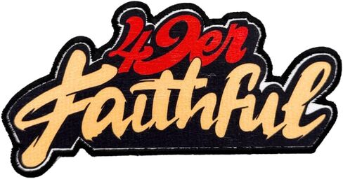 Mamastory Rugby Fans San Francisco Faithful to The Bay Sublimation Heat Transfer Patch American Football Iron On Sew On for Clothing Backpacks Jeans Motorcycle Sew On Custom Jackets Hats Tactical Bags in Saudi Arabia