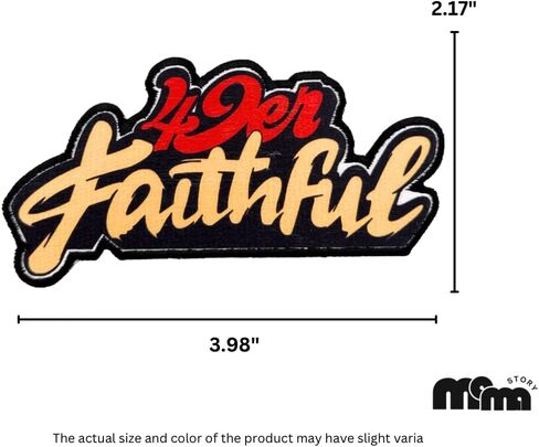 Mamastory Rugby Fans San Francisco Faithful to The Bay Sublimation Heat Transfer Patch American Football Iron On Sew On for Clothing Backpacks Jeans Motorcycle Sew On Custom Jackets Hats Tactical Bags in Saudi Arabia