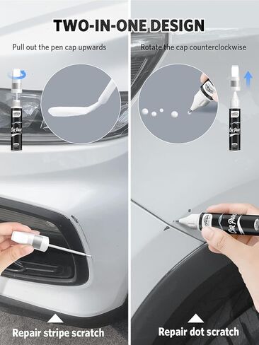 كريستال أبيض لؤلؤي ثلاثي الطبقات (K1X) لقلم طلاء Subaru Touch Up، مزيل خدوش السيارة 2 في 1 مع طرف قلم وفرشاة، تطابق دقيق للألوان لإصلاح خدوش طلاء السيارة، إصلاح الرقائق والشقوق بسرعة وسهولة in Kuwait