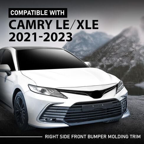 G-PLUS Front Right Bumper Grille Grill Strip Trim, Compatible with Toyota Camry LE XLE 2021-2023, Passenger Side, 5271206120 in Saudi Arabia