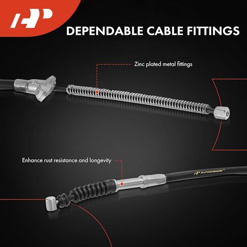 A-Premium Rear Passenger Side Parking Brake Cable Assembly Compatible with Toyota Models: Prius 2003-2008 - Replace# 4642047050 in Saudi Arabia