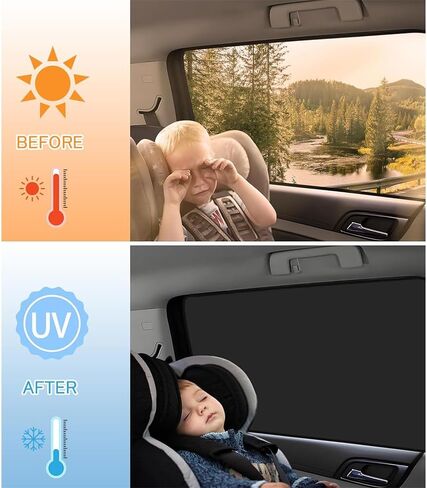 Automobile Side Window Sun Shade, Windshield Sun Shade for Car, Camping, Napping, Breastfeeding, Cloth Changing (Black, Co-Driving, 1pcs) in Saudi Arabia