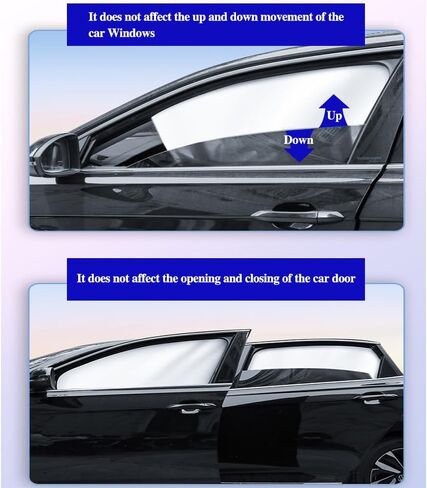Automobile Side Window Sun Shade, Windshield Sun Shade for Car, Camping, Napping, Breastfeeding, Cloth Changing (Black, Co-Driving, 1pcs) in Saudi Arabia
