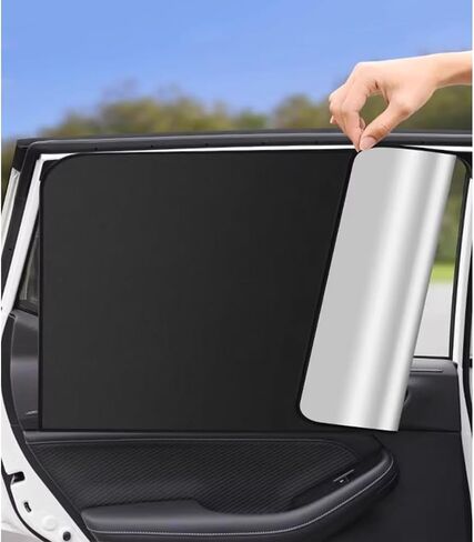 Automobile Side Window Sun Shade, Windshield Sun Shade for Car, Camping, Napping, Breastfeeding, Cloth Changing (Black, Co-Driving, 1pcs) in Saudi Arabia