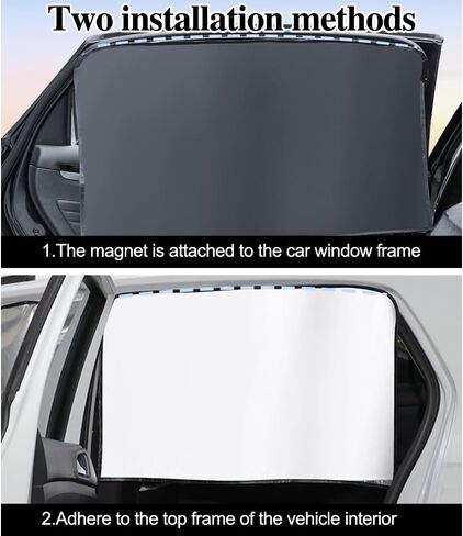 Automobile Side Window Sun Shade, Windshield Sun Shade for Car, Camping, Napping, Breastfeeding, Cloth Changing (Black, Co-Driving, 1pcs) in Saudi Arabia