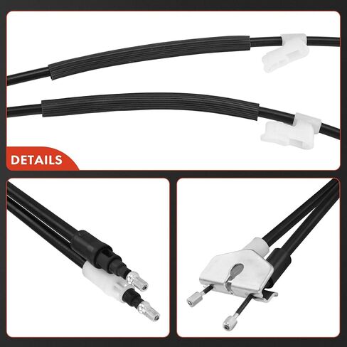 A-Premium Rear Driver or Passenger Side Parking Brake Cable Assembly Compatible with Ford Models - Focus 2012-2018, C-Max CMAX 2013-2016 - Replace# AV6Z2A603A in Saudi Arabia