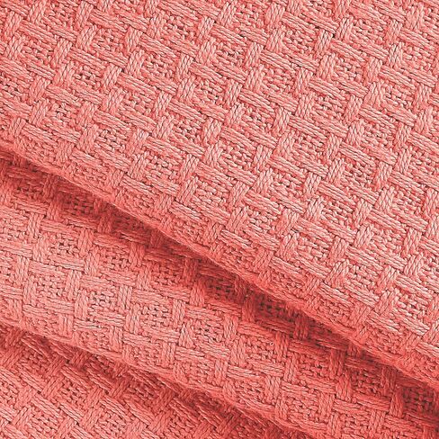 BELIZZI HOME 100 Cotton Bed Blanket, Breathable Bed Blanket Twin Size, Cotton Thermal Blankets Twin, Perfect for Layering Any Bed for All Season, Baby Pink in Saudi Arabia