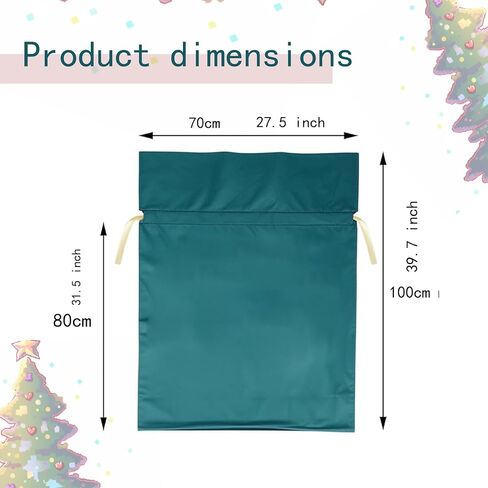 LBQPFQ Santa Sacks Drawstring Christmas Bags39 x 27.5 inches/ 17.7 x 22 inches/ 45 x 56cm Message Card Large Christmas Bags with Drawstring for Xmas Presents Party Favor Supplies (2) in Saudi Arabia