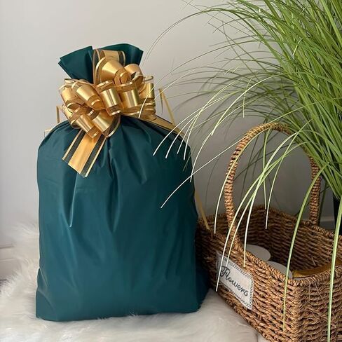 LBQPFQ Santa Sacks Drawstring Christmas Bags39 x 27.5 inches/ 17.7 x 22 inches/ 45 x 56cm Message Card Large Christmas Bags with Drawstring for Xmas Presents Party Favor Supplies (2) in Saudi Arabia
