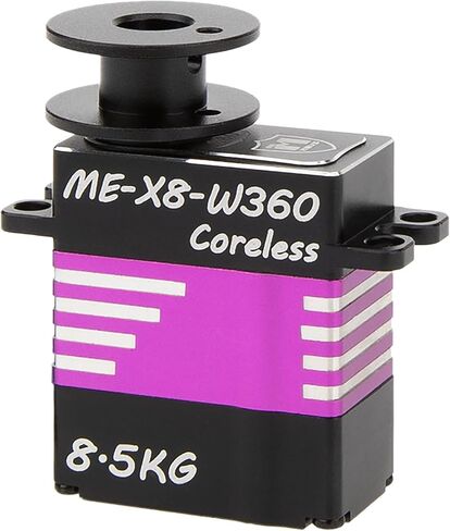MEUS Racing 360° RC ونش سيرفو 8.5 كجم Coreless Servo لمحور SCX10 Capra UTB 1.9 Traxxas 1/10 1/8 RC Cars (ME-X8-W360) in Kuwait