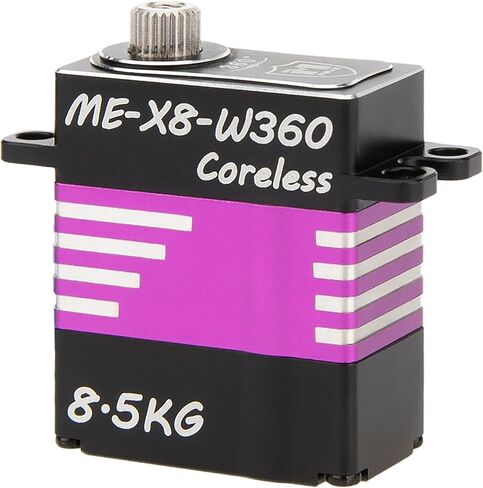 MEUS Racing 360° RC ونش سيرفو 8.5 كجم Coreless Servo لمحور SCX10 Capra UTB 1.9 Traxxas 1/10 1/8 RC Cars (ME-X8-W360) in Kuwait