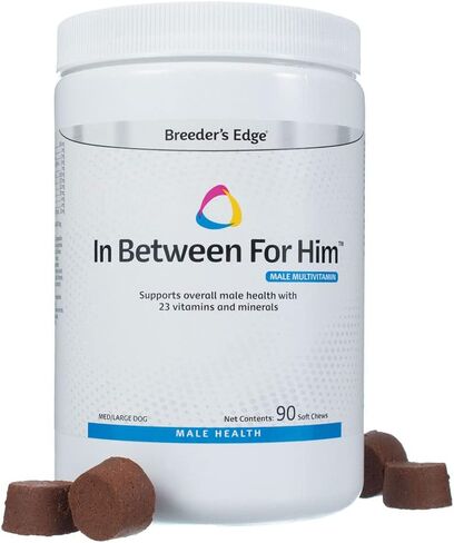 Breeder's Edge in Between for Him, Male Multivitamin for Cats/Small Dogs- 90 ct in Saudi Arabia
