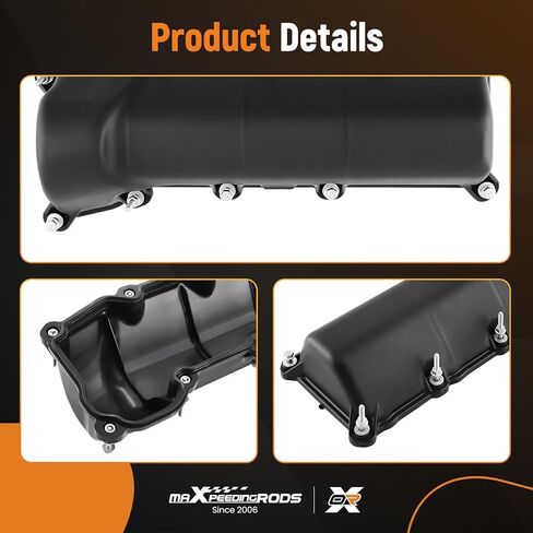 maXpeedingrods Aluminum Engine Valve Cover for Dodge Dakota Durango Nitro Ram for Jeep Liberty Commander Grand Cherokee for Ram 1500 2004-2012 3.7L V6 SOHC Replace 53021937AD in Saudi Arabia