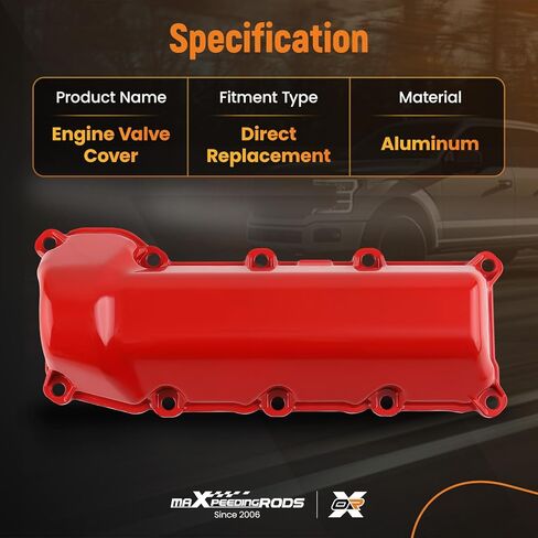 maXpeedingrods Aluminum Engine Valve Cover for Dodge Dakota Durango Nitro Ram for Jeep Liberty Commander Grand Cherokee for Ram 1500 2004-2012 3.7L V6 SOHC Replace 53021937AD in Saudi Arabia