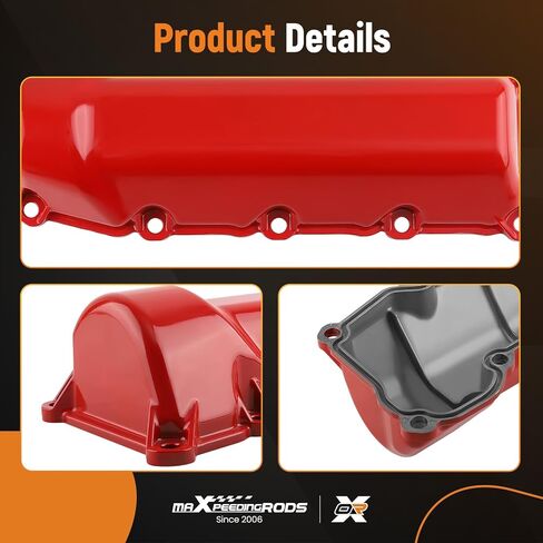 maXpeedingrods Aluminum Engine Valve Cover for Dodge Dakota Durango Nitro Ram for Jeep Liberty Commander Grand Cherokee for Ram 1500 2004-2012 3.7L V6 SOHC Replace 53021937AD in Saudi Arabia
